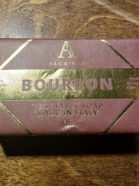 Bourbon Men's Italian Vegetable Soap Bar 10.5 OZ